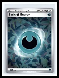 💥 Pokemon Darkness Energy SVE 015 Stellar Crown Cracked Ice Holo - Image 1