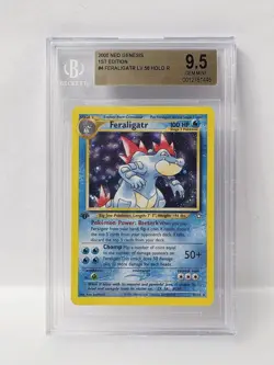 POKEMON NEO GENESIS 1ST EDITION FERALIGATR HOLO #4 BGS 9.5 VERY NICE!!! - Image 1