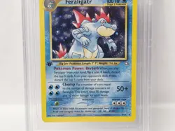POKEMON NEO GENESIS 1ST EDITION FERALIGATR HOLO #4 BGS 9.5 VERY NICE!!! - Image 3