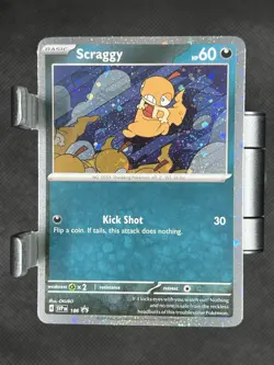 Scraggy 186 PROMO BLACK STAR COSMOS HOLO Pokemon Scarlet & Violet English Foil - Image 1