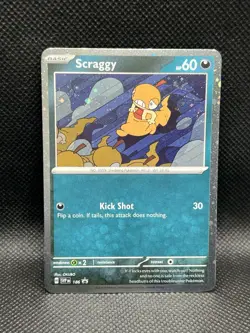 Scraggy 186 PROMO BLACK STAR COSMOS HOLO Pokemon Scarlet & Violet English Foil - Image 2