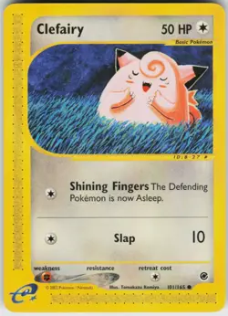 Pokemon TCG Clefairy 101/165 Expedition Common card Normal LP - Image 1