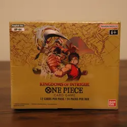 OP-04 Booster Box Kingdoms of Intrigue One Piece TCG SEALED CASE English - Image 1