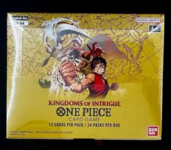 One Piece TCG: Kingdoms Of Intrigue Booster Box OP-04 (Factory Sealed) ENGLISH - Image 1