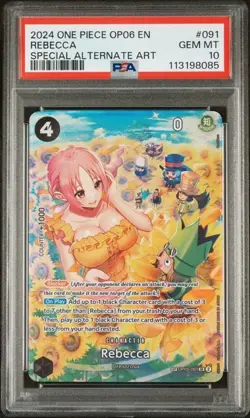 One Piece GRADED 2024 Rebecca 091 Wings of the Captain SP GEM MINT PSA 10 - Image 1