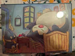 Pokemon Center x Van Gogh Museum Munchlax Snorlax 1008 Piece Puzzle - Brand New - Image 2