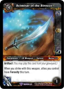 Scimitar of the Sirocco - Crafted - World of Warcraft TCG - Image 1