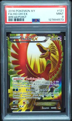 Ho-Oh EX 121 PSA 9 Mint XY Breakpoint Pokemon Card #573 - Image 1
