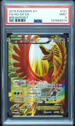Ho-Oh EX 121 PSA 9 Mint XY Breakpoint Pokemon Card #574 - Image 1