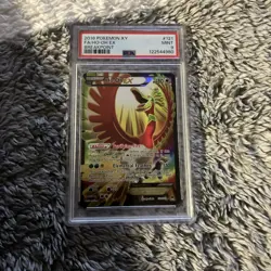 Ho-Oh EX Full Art 121/122 Pokemon 2016 Breakpoint PSA 9 MINT - Image 1