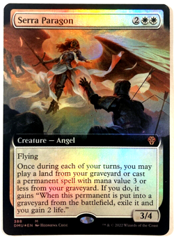 MTG Serra Paragon EXTENDED ART FOIL Dominaria United 388 NM - Image 1