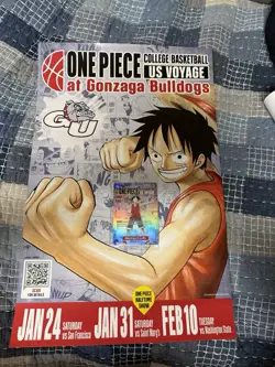 One Piece Trading Card And Poster Monkey.D.Luffy Gonzaga Basketball Special - Image 1