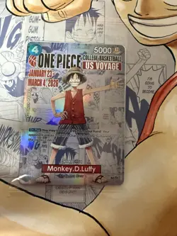 One Piece Trading Card And Poster Monkey.D.Luffy Gonzaga Basketball Special - Image 2