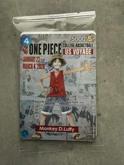One Piece Monkey D Luffy US Voyager Card Gonzaga Anime Manga Brand New - Image 1