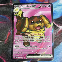 Dachsbun ex 160/142 Full Art - Stellar Crown Pokemon Card - Image 1