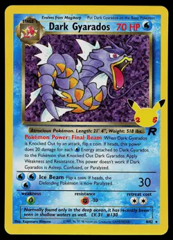 Pokemon Card - Dark Gyarados Celebrations Classic Collection 8/82 Holo - Image 1