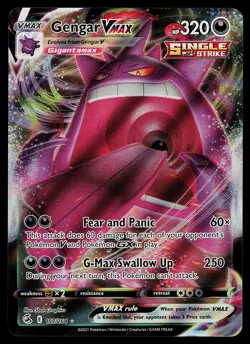 Pokemon Card - Gengar VMAX Fusion Strike 157/264 Ultra Rare - Image 1