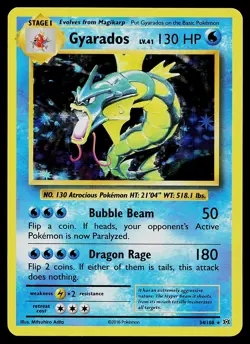 Pokemon Card - Gyarados XY Evolutions 34/108 Holo Rare - Image 1