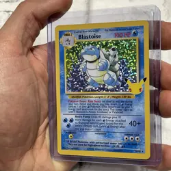 Pokemon TCG Holo Rare Blastoise Card 2/102 Celebrations Series NM/MT Pokemon - Image 2