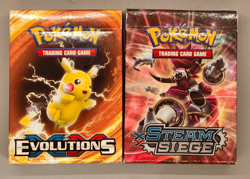 Two decks of Pokemon cards: Steam Siedge & Evolutions - Image 1