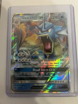 Gyarados GX - 18/111 - Pokemon Crimson Invasion Sun & Moon Ultra Rare Card VLP - Image 1