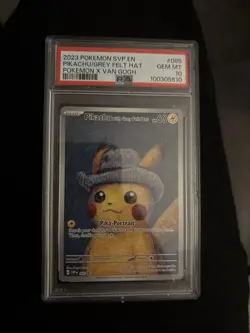 Pikachu With Grey Felt Hat SVP 085 Pokemon Van Gogh Promo Card PSA 10 GEM MINT⚡ - Image 1