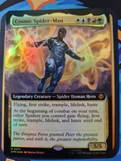Cosmic Spider-Man [M] [Extended Art] [Foil] | Spider-Man Magic The Gathering - Image 1