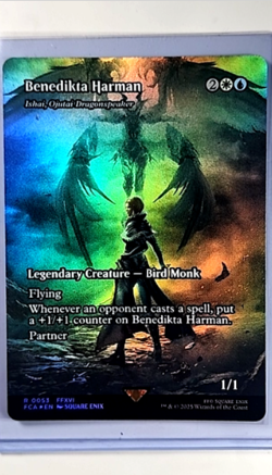 MTG Magic The Gathering FCA Through the Ages Borderless Foil 53 Benedikta Harman - Image 1