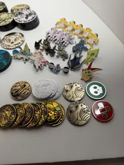 Pokemon Coins, Dice & Pins Lot - Image 3