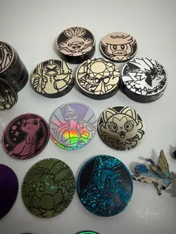 Pokemon Coins, Dice & Pins Lot - Image 4