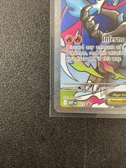 2025 POKEMON MEP EN-ME BLACK STAR PROMO #023 MEGA CHARIZARD X EX - Image 2