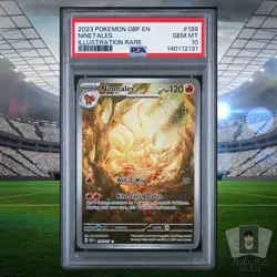 Ninetales 2023 Pokemon S&V Obsidian Flames OBF EN #199/197 PSA 10 GEM MINT - Image 1