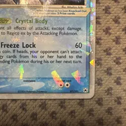 Pokemon TCG 2004 Regice EX 97/101 Hidden Legends Ultra Rare Holo LP - Image 5