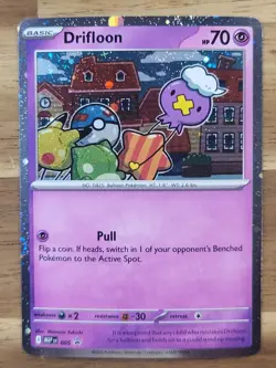 Pokemon TCG - Mega Evolutions - Black Star Promo - Drifloon 005 - Cosmo Holo -NM - Image 1