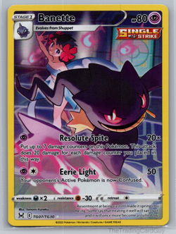Pokemon Banette TG07 Lost Origin Trainer Gallery Ultra Rare Holo NM - Image 1
