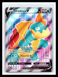 💥 Drednaw V Champions Path 069/073 Holo Full Art Ultra Rare Pokemon TCG - Image 1