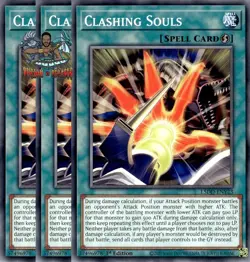 Yugioh! 3x Clashing Souls L5DD-ENY23 Common 1st Ed NM - Image 1