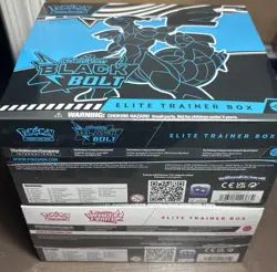 Pokemon Black Bolt and White Flare Elite Trainer Box ETB Set of 2 FACTORY SEALED - Image 5