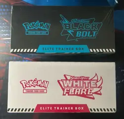 Pokemon Black Bolt and White Flare Elite Trainer Box ETB Set of 2 FACTORY SEALED - Image 3