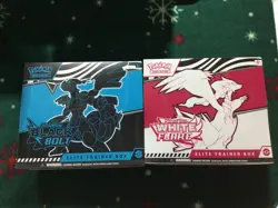 Pokemon Black Bolt and White Flare Elite Trainer Box ETB Set of 2 FACTORY SEALED - Image 1