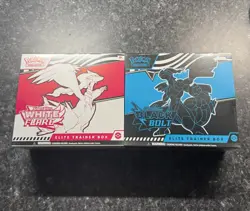 Pokemon Black Bolt and White Flare Elite Trainer Box ETB Set of 2 FACTORY SEALED - Image 1