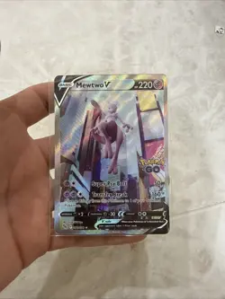 Mewtwo V (Alternate Full Art) 072/078 Pokemon GO Holo ￼ LITERALLY MINT CONDITION - Image 1