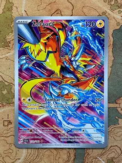 Pokemon Card TCG - Zeraora 151/142 Illustration Rare Stellar Crown Near Mint - Image 1