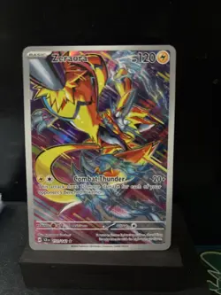Pokemon TCG Zeraora Holo Card Illustration Rare Stellar Crown Series 151/142 NM - Image 1