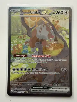 Pokemon TCG: Bloodmoon Ursaluna EX 216/167 SV06: Twilight Masquerade SIR - NM/M - Image 3