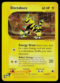Pokemon Card - Electabuzz Expedition 76/165 Uncommon Non Holo - Image 1