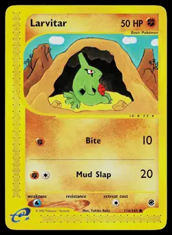 Pokemon Card - Larvitar Expedition 116/165 Common Non Holo - Image 1