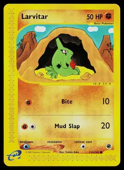 Pokemon Card - Larvitar Expedition 116/165 Common Non Holo - Image 1