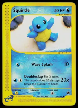 Pokemon Card - Squirtle Expedition 131/165 Common - Image 1