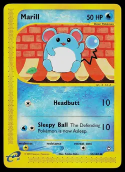 Pokemon Card - Marill Aquapolis 53/147 Uncommon - Image 1